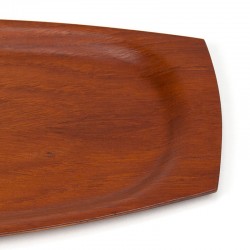 Oval model vintage Danish teak tray