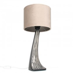 Deense vintage tafellamp Horn keramiek