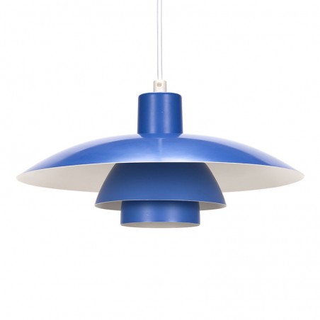 Blauwe PH 4/3 vintage model ontwerp Poul Henningsen