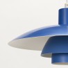 Blauwe PH 4/3 vintage model ontwerp Poul Henningsen