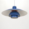 Blauwe PH 4/3 vintage model ontwerp Poul Henningsen