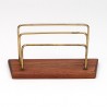 Teak/ messing vintage Deense briefhouder