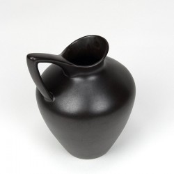 Black vintage ES Keramik vase model 683/20