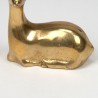 Small vintage brass figurine of a deer