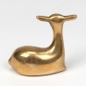 Small vintage brass figurine of a deer