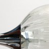 Mid-Century vintage hanging lamp in glass and chrome