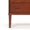 Mid-Century small model vintage teak chest of drawers