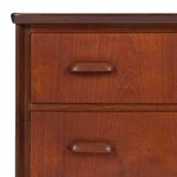 Mid-Century small model vintage teak chest of drawers