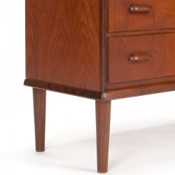 Mid-Century small model vintage teak chest of drawers