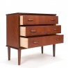 Mid-Century small model vintage teak chest of drawers