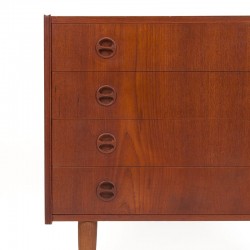 Teak vintage Mid-Century chest of drawers Danish