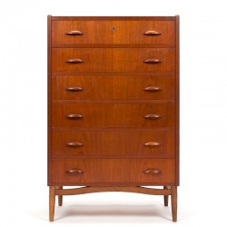 Chest of drawers in teak from the fifties, Denmark