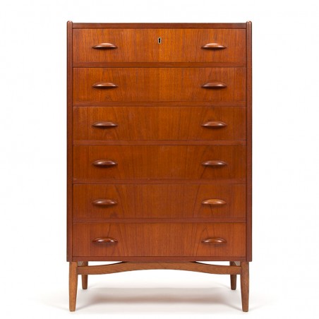 Chest of drawers in teak from the fifties, Denmark