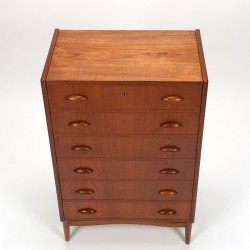 Chest of drawers in teak from the fifties, Denmark