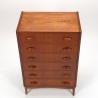 Chest of drawers in teak from the fifties, Denmark