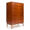 Chest of drawers in teak from the fifties, Denmark