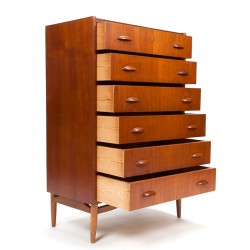 Chest of drawers in teak from the fifties, Denmark