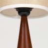 Vintage Danish table lamp in teak with brass detail