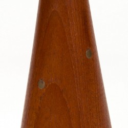 Vintage Danish table lamp in teak with brass detail