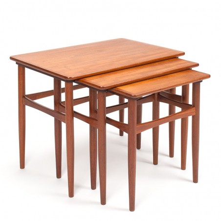 Danish Mid-Century vintage teak nesting tables