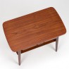 Danish teak vintage side table with small drawer