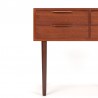 Teak Danish vintage chest of drawers on high legs with 4 drawers