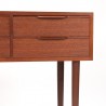 Teak Danish vintage chest of drawers on high legs with 4 drawers