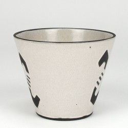 Ceramic flowerpot from the sixties