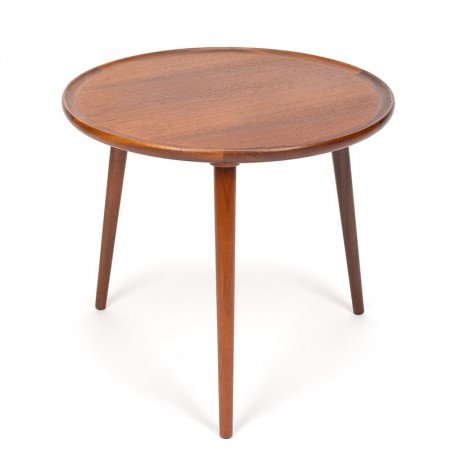 Mid-Century Danish vintage round side table by Anton Kildeberg