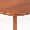 Mid-Century Deens vintage ronde bijzettafel van Anton Kildeberg