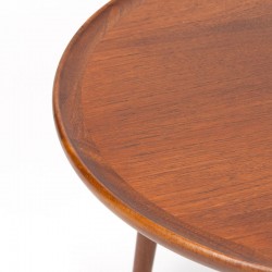 Mid-Century Danish vintage round side table by Anton Kildeberg