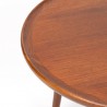 Mid-Century Danish vintage round side table by Anton Kildeberg