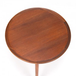 Mid-Century Danish vintage round side table by Anton Kildeberg