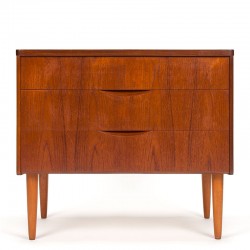 Mid-Century Danish vintage chest of drawers with 3 drawers