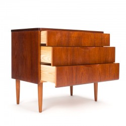 Mid-Century Danish vintage chest of drawers with 3 drawers