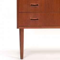 Secretaire meubel Mid-Century Deens vintage model in teak