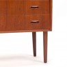 Secretaire meubel Mid-Century Deens vintage model in teak