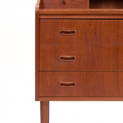 Secretaire meubel Mid-Century Deens vintage model in teak