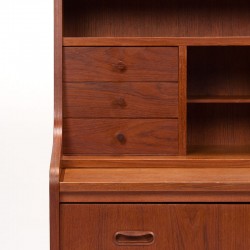 Secretary furniture Mid-Century Danish vintage model in teak