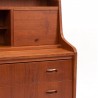 Secretaire meubel Mid-Century Deens vintage model in teak