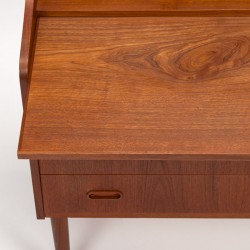 Secretaire meubel Mid-Century Deens vintage model in teak