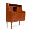 Secretaire meubel Mid-Century Deens vintage model in teak