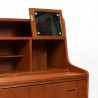 Secretaire meubel Mid-Century Deens vintage model in teak