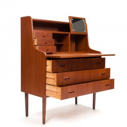 Secretary furniture Mid-Century Danish vintage model in teak