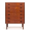 Teak Mid-Century Danish vintage chest of drawers