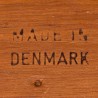 Danish teak vintage round tray marked