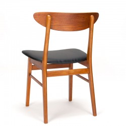 Farstrup model 210 set van 4 vintage eettafel stoelen