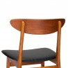 Farstrup model 210 set van 4 vintage eettafel stoelen