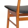 Farstrup model 210 set van 4 vintage eettafel stoelen