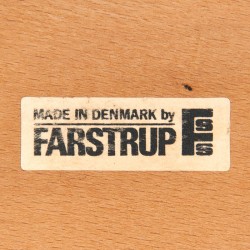 Farstrup model 210 set van 4 vintage eettafel stoelen